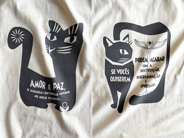 AMOR e PAZ 愛と平和Tシャツ-地球に住み続けるなら愛と平和を-hinolismo-迷えるナチュラル実例集