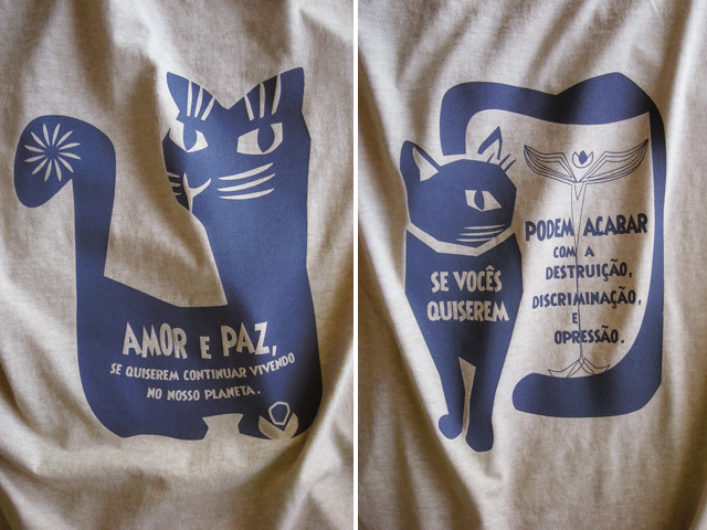 hinolismo迷えるＴシャツ-AMOR e PAZ-地球に住み続けるなら愛と平和を