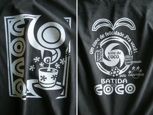 hinolismo迷えるＴシャツBatida de coco(バチーダ・ヂ・ココ)