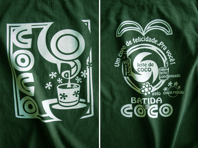 hinolismo迷えるＴシャツBatida de coco(バチーダ・ヂ・ココ)