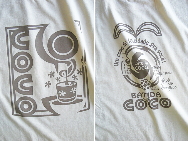 Batida de coco(バチーダ・ヂ・ココ)Ｔシャツ-hinolismo迷えるナチュラル