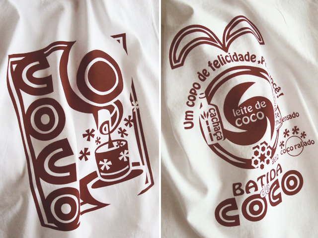 hinolismo迷えるＴシャツBatida de coco(バチーダ・ヂ・ココ)