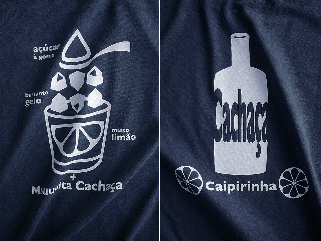 初代カイピリーニャ(Caipirinha)Ｔシャツ-hinolismo-迷えるネイビー