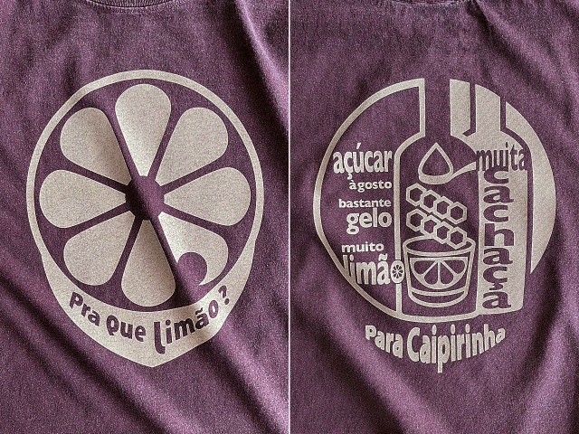 新カイピリーニャ(Caipirinha)Tシャツ-リマォン(ライム)たっぷりが好きだから-hinolismo-迷えるボルドー実例集