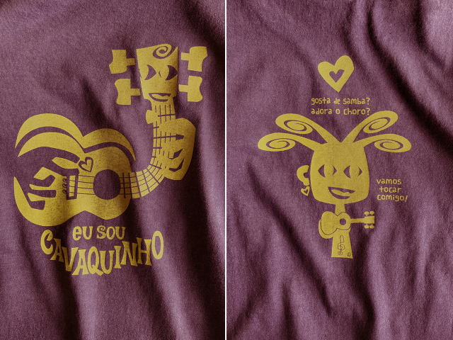 EU SOU CAVAQUINHO(わたしはカヴァキーニョ)Ｔシャツ-hinolismo-迷えるボルドー