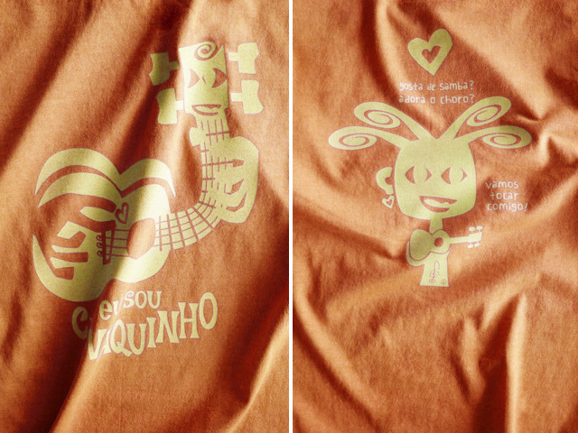 hinolismo迷えるＴシャツ-マリゴールド-EU SOU CAVAQUINHO(わたしはカヴァキーニョ)