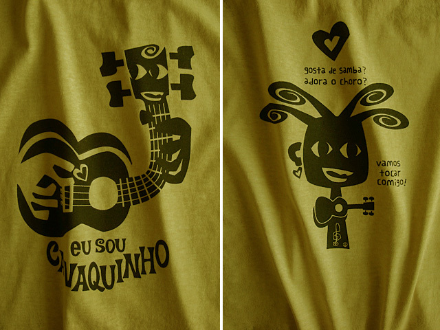 hinolismo迷えるTシャツ-マスタード-EU SOU CAVAQUINHO(わたしはカヴァキーニョ)