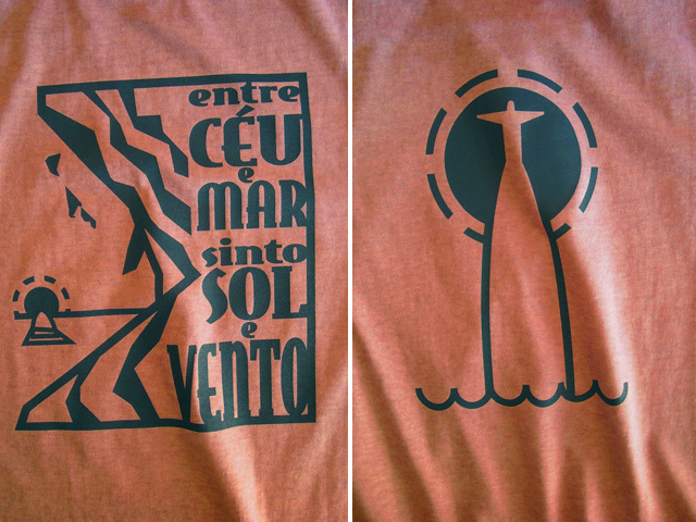 Morro de Corcovado-コルコバードの丘Tシャツ-hinolismo-迷えるオレンジ