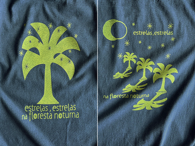 Estrelas(エストレラス)Tシャツ-夜の森に星がまたたく-hinolismo-迷えるアイミドリ実例集