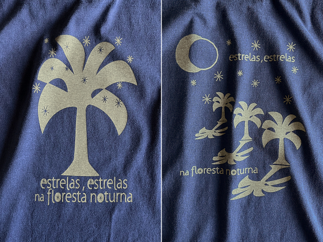 Estrelas(エストレラス)Tシャツ-夜の森に星がまたたく-hinolismo-迷えるネイビー実例集