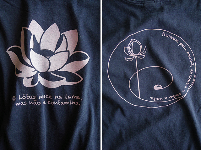 hinolismo迷えるTシャツLotus（ロータス）-泥より出づるも泥に染まらず