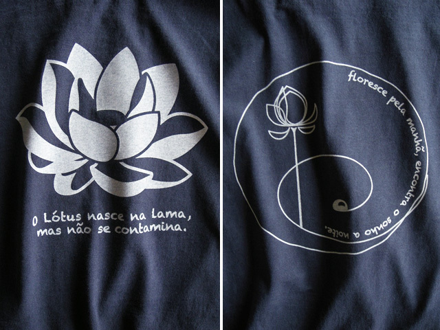 hinolismo迷えるTシャツLotus（ロータス）-泥より出づるも泥に染まらず