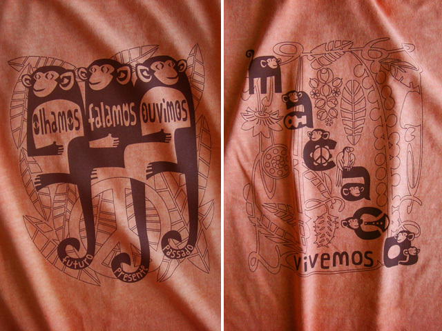 hinolismo迷えるTシャツMACACO(猿)