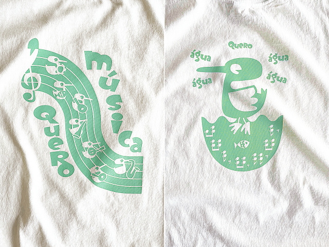 Quero Musica(ケロ・ムジカ)Tシャツ-音楽がほしい！-hinolismo-迷えるナチュラル実例集