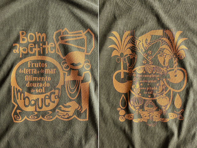 Moqueca(ムケッカ)Tシャツ ブラジルのソウルフード-hinolismo-迷えるカーキ実例集