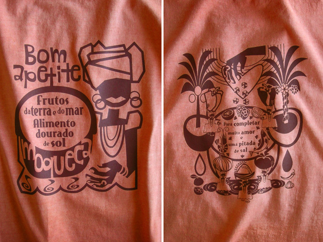 Moqueca(ムケッカ)Tシャツ-hinolismo迷えるオレンジ