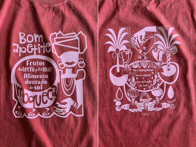 Moqueca(ムケッカ)Tシャツ-ブラジルのソウルフード-hinolismo-迷えるヴェルメーリョ実例集