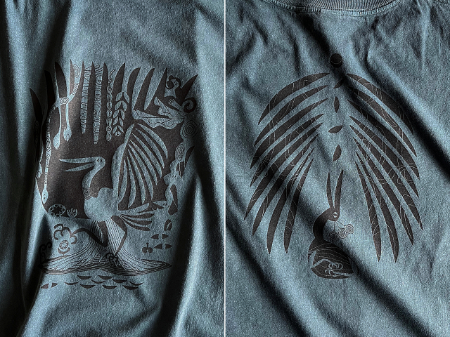 森の細胞Tシャツ-hinolismo-迷えるアイミドリ実例集