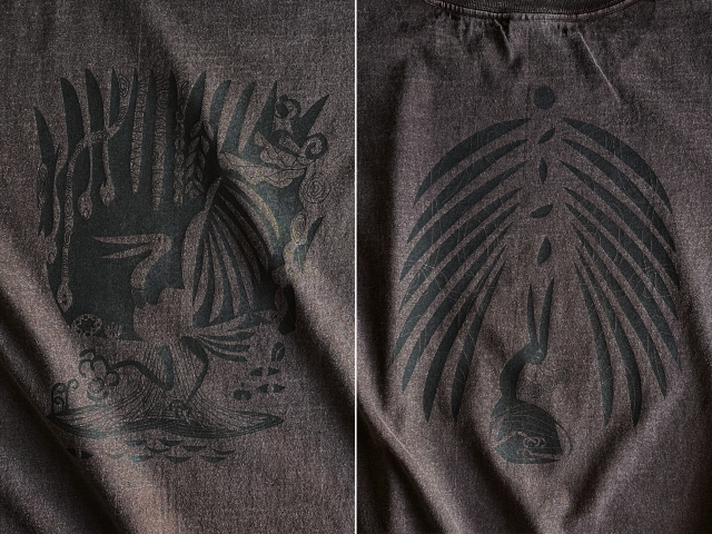 森の細胞Tシャツ-hinolismo-迷えるブラウン実例集