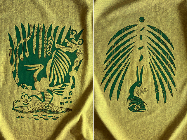 森の細胞Tシャツ-hinolismo-迷えるマスタード実例集