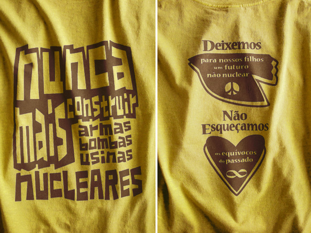 hinolismo迷えるＴシャツNUNCA MAIS NUCLEARES-反核