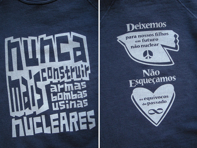 hinolismo迷えるＴシャツNUNCA MAIS NUCLEARES(反核)