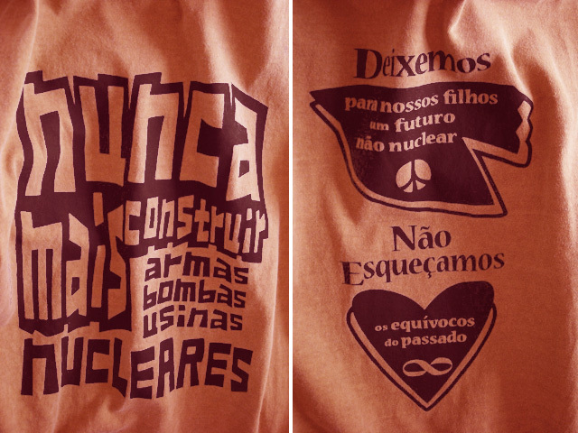 hinolismo迷えるTシャツ反核-NUNCA MAIS NUCLEARES