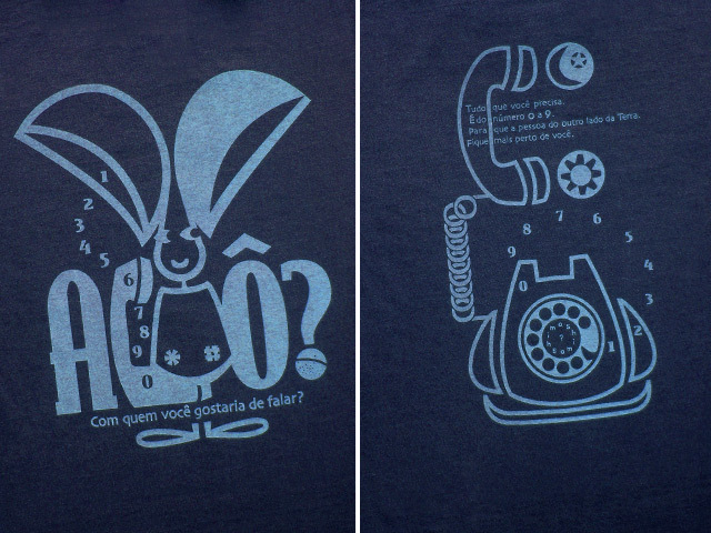 hinolismo-ヒノリズモ-迷えるTシャツ-Orelhao(オレリャォン)と黒電話