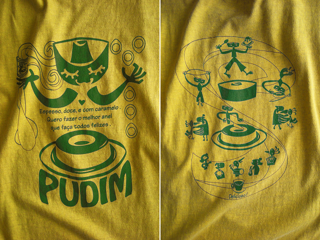 PUDIM(プヂン)-ブラジルプリンＴシャツ-hinolismo-迷えるサンドベージュ