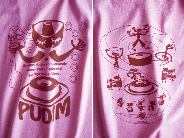 hinolismo迷えるＴシャツ-ピンク-PUDIM(プヂン)-ブラジルプリン