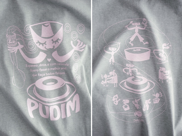 PUDIM(プヂン)-ブラジルプリンＴシャツ-hinolismo-迷えるウスズミ