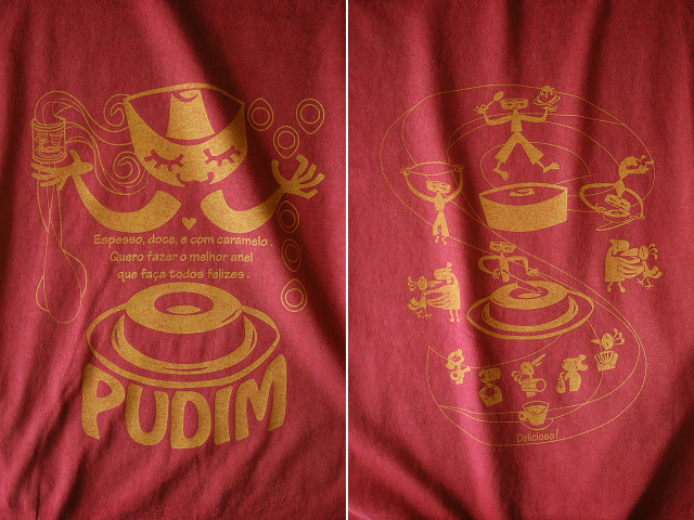 PUDIM(プヂン)-ブラジルプリンＴシャツ-hinolismo-迷えるヴェルメーリョ