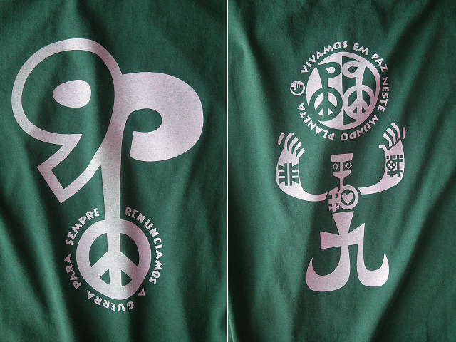 憲法9条Ｔシャツ-非戦平和・戦争放棄-hinolismo-迷えるグリーン