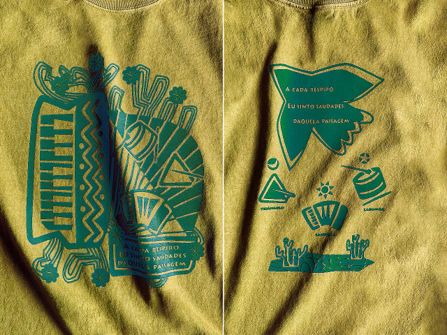 Nordeste(ノルデスチ)Tシャツ-歌い踊るサンフォーナ-hinolismo-迷えるマスタード実例集