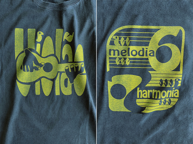 Violao 6 e 7-ヴィオロン6と7 Tシャツ-Melodia e Harmoniaメロディとハーモニー-hinolismo-迷えるアイミドリ