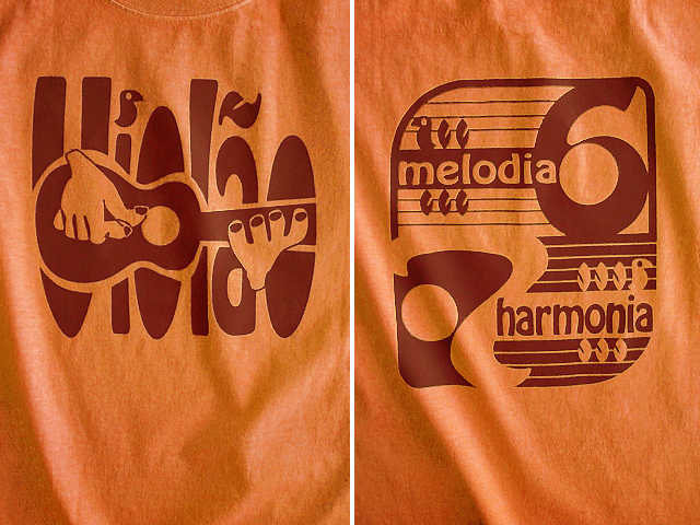 Violao 6 e 7-ヴィオロン6と7Tシャツ-Melodia e Harmonia-hinolismo-迷えるマリゴールド