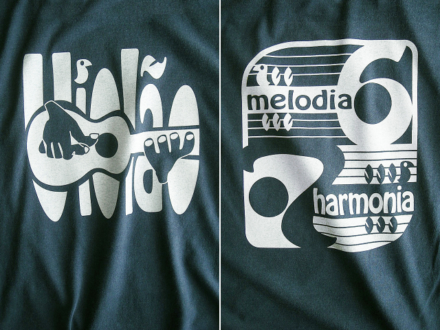 ヴィオロン(ギター)6弦と7弦Tシャツ-Melodia e Harmonia-hinolismo-迷えるアイミドリ